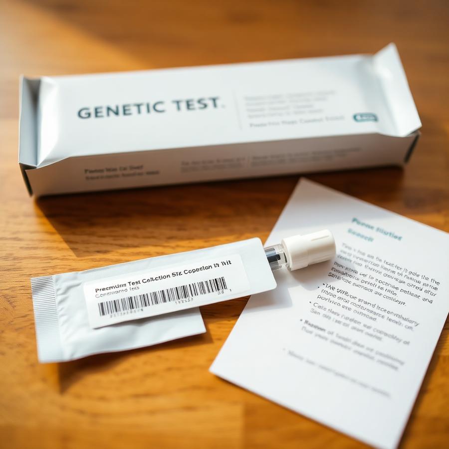 Genetic test collection kit